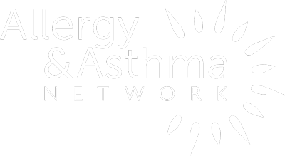 极速赛车 Allergy and Asthma Network Logo in White